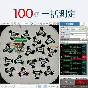 100個一括測定