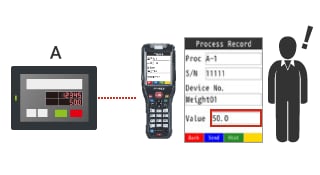 Improvement: Just scan the serial number to easily enter it into the system.