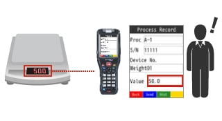 Improvement: Just scan the serial number to easily enter it into the system.