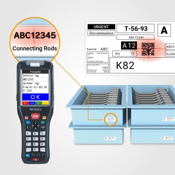 Using OCR to verify on job card and production card