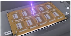 Laser cutting of flexible PCB