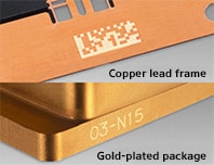 Highly visible marking on a highly reflective workpiece