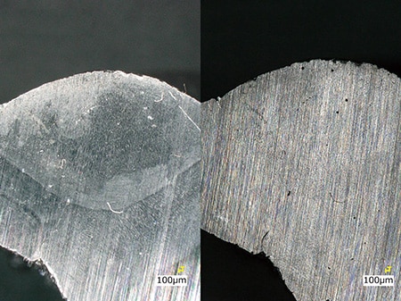 Differences in views of weld penetration