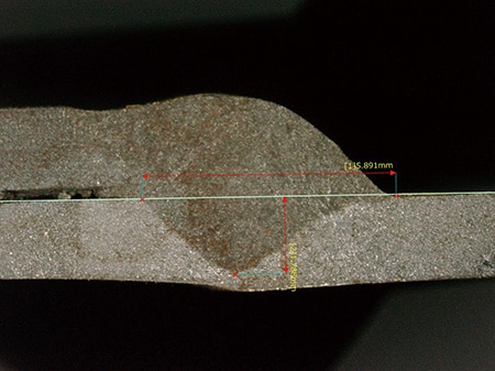 Differences in views of weld penetration