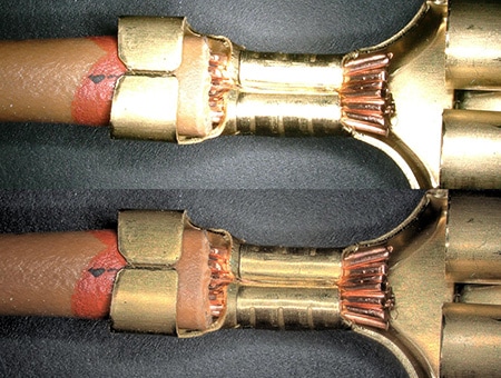 Upper: normal/lower: glare and ring-reflection removed