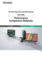 4K Ultra-High-Accuracy Microscope Performance Comparison Materials VHX-6000 vs VHX-7000