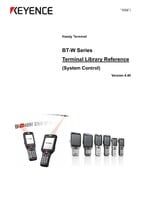 BT-W Series Terminal Library Reference - System Control Ver.4.40