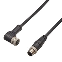 GS-P8LC1 - Cables for M12 L-shaped connector type models For extension Standard type (8-pin) 1 m