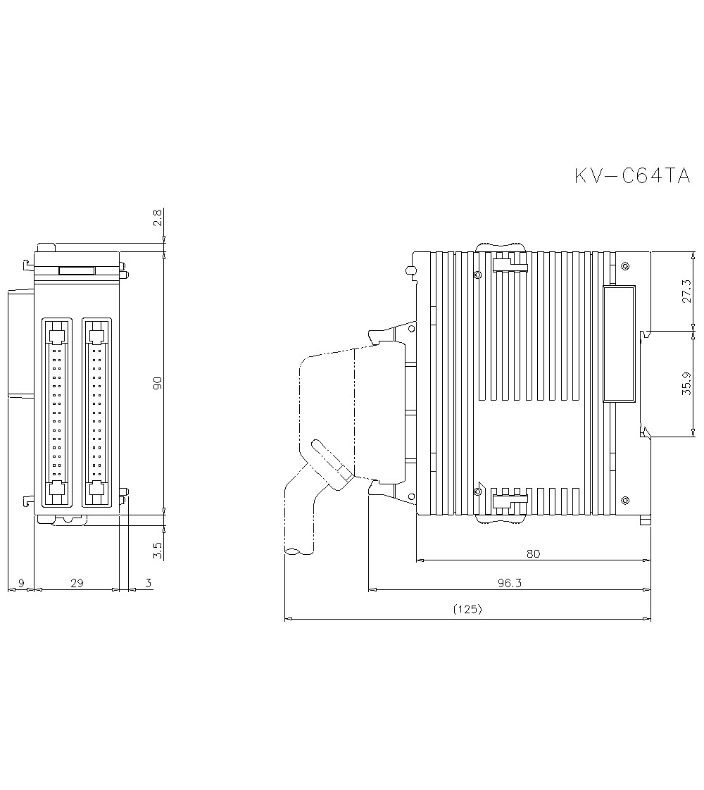 KV-C64TA Dimension
