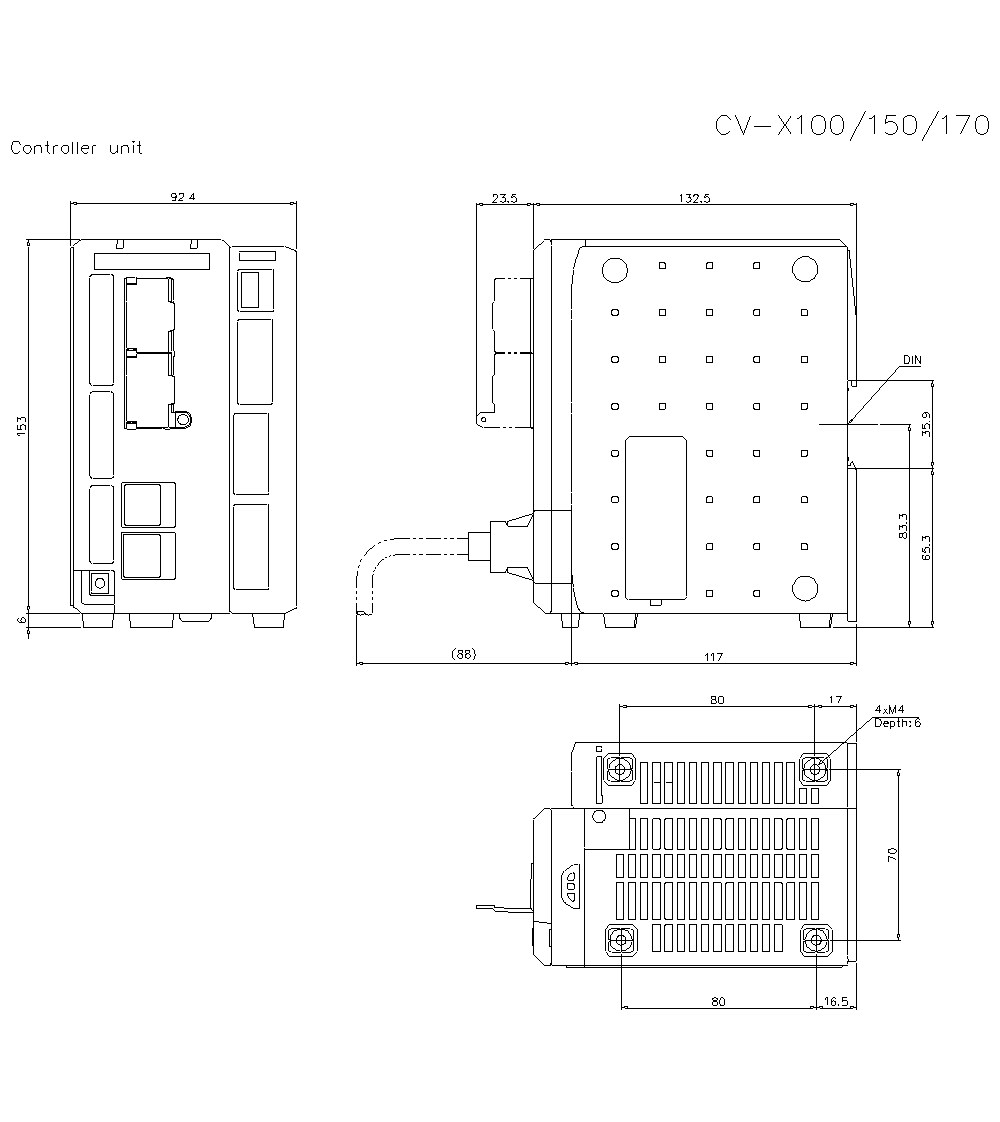 CV-X100A Dimension